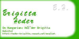 brigitta heder business card